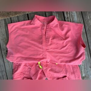 FIGS Hot Coral Scrub Set